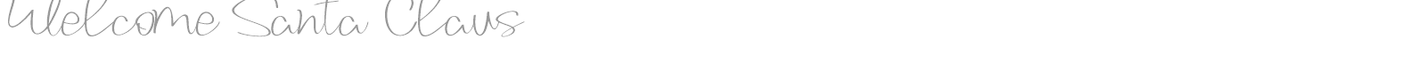 Welcome Santa Claus font preview